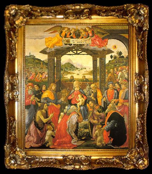 framed  Domenico Ghirlandaio Adoration of the Magi   qq, ta009-2